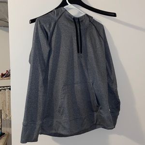 Gray athletic hoodie Large